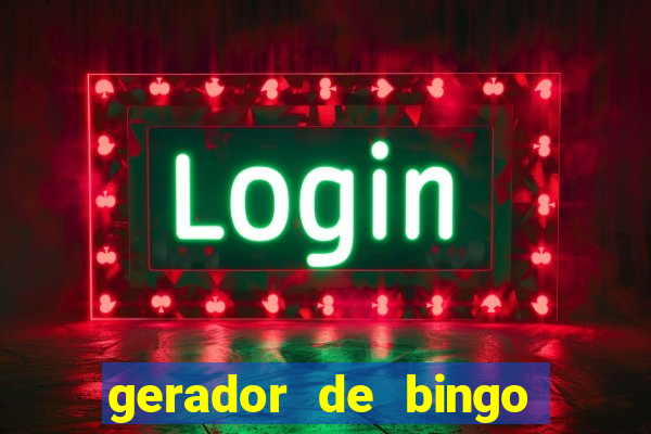 gerador de bingo de palavras